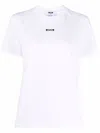 Msgm T-shirt Con Micro Logo In White