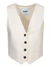 Msgm Vests In White