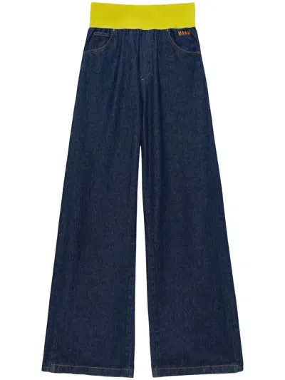MSGM WIDE-LEG JEANS
