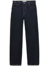 Msgm Stud-embellished Cotton Jeans In Blue