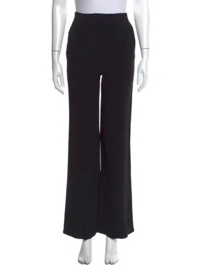 Pre-owned Msgm Wide Leg Pants In Black