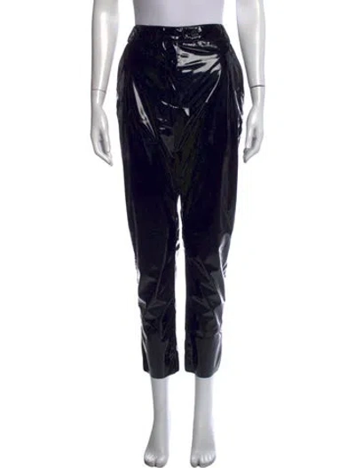 Pre-owned Msgm Wide Leg Pants In Black