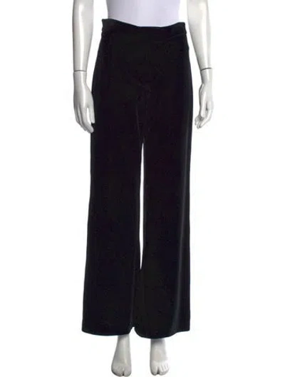 Pre-owned Msgm Wide Leg Pants In Black