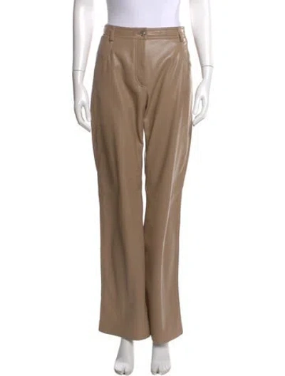 Pre-owned Msgm Wide Leg Pants In Neutral