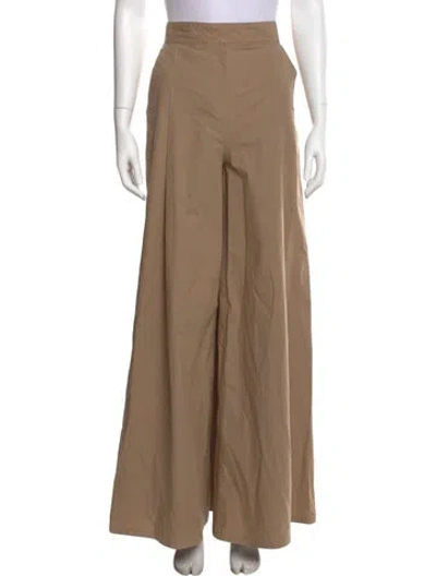 Pre-owned Msgm Wide Leg Pants In Neutral