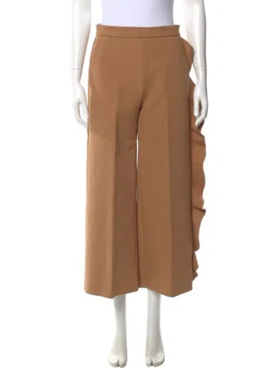 Pre-owned Msgm Wide Leg Pants In Neutral