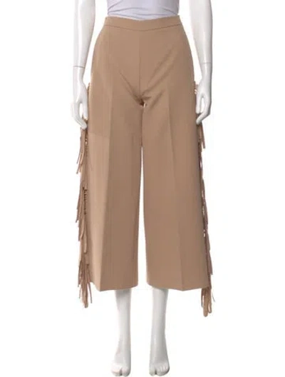 Pre-owned Msgm Wide Leg Pants In Neutral