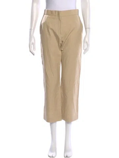 Pre-owned Msgm Wide Leg Pants In Neutral