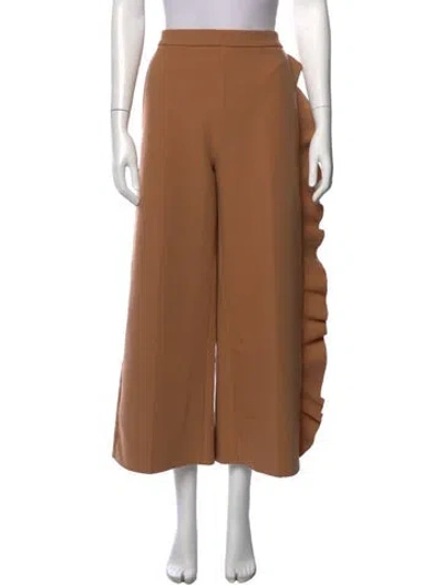 Pre-owned Msgm Wide Leg Pants In Neutral