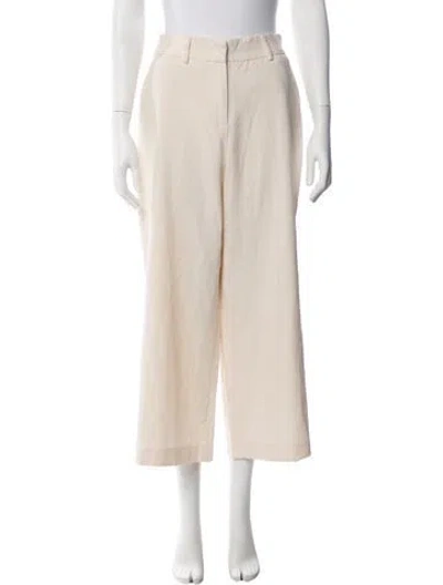 Pre-owned Msgm Wide Leg Pants In Neutrals