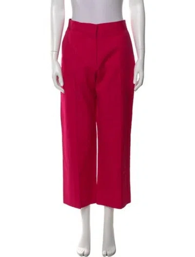 Pre-owned Msgm Wide Leg Pants In Pink