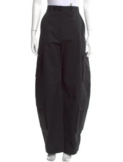 Pre-owned Msgm Wide Leg Pants W/ Tags In Black