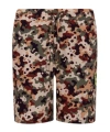 Msgm Wide Leg Shorts In Multi