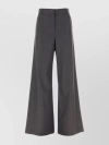 MSGM WIDE-LEG STRETCH WOOL TROUSERS WITH SLIT POCKETS