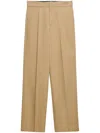 Msgm Wide-leg Tailored Trousers In Neutrals