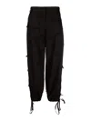 Msgm Wide-leg Trousers In Black