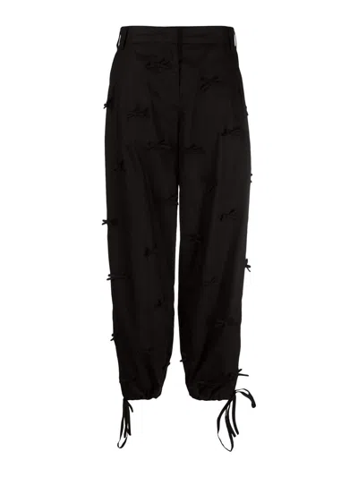 MSGM WIDE-LEG TROUSERS