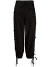 Msgm Wide-leg Trousers In Black