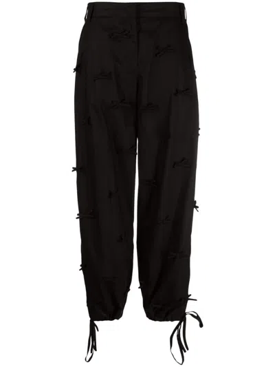 MSGM WIDE-LEG TROUSERS