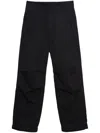 Msgm Wide-leg Trousers In Black