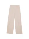 Msgm Wide Leg Trousers In Beige Cotton In Neutral