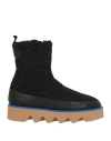 Msgm Woman Ankle Boots Black Size 7 Leather, Textile Fibers