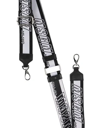 Msgm Woman Bag Strap White Size - Polyester, Cow Leather