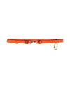 Msgm Woman Belt Orange Size Onesize Polyester, Metal, Plastic In Red
