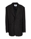 Msgm Woman Blazer Black Size 10 Polyester, Polyamide In Black
