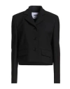 Msgm Woman Blazer Black Size 10 Virgin Wool, Elastane