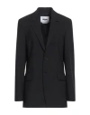 Msgm Woman Blazer Black Size 4 Virgin Wool, Elastane