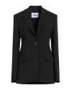 Msgm Woman Blazer Black Size 6 Polyester, Elastane In Black