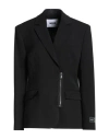 Msgm Woman Blazer Black Size 6 Virgin Wool, Elastane