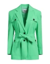 Msgm Virgin Wool Jacket In Green