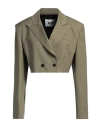 Msgm Giacca Jacket Military 42 In Green