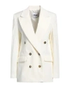 Msgm Woman Blazer Off White Size 6 Cotton