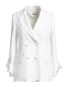 Msgm Woman Blazer Off White Size 6 Polyester, Viscose, Elastane