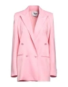Msgm Woman Blazer Pink Size 4 Viscose