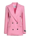 Msgm Woman Blazer Pink Size 4 Wool In Pink