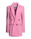 Msgm Woman Blazer Pink Size 8 Polyamide
