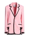 Msgm Woman Blazer Pink Size 8 Viscose