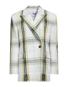 Msgm Woman Blazer White Size 6 Polyester In White