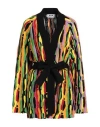 Msgm Cotton Tie-waist Knit Cardigan In Black