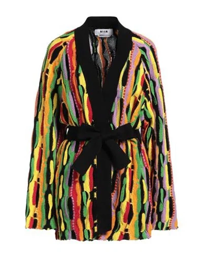 MSGM MSGM WOMAN CARDIGAN BLACK SIZE L COTTON