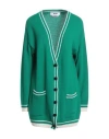 Msgm Woman Cardigan Emerald Green Size S Wool, Mohair Wool