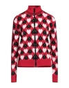 Msgm Woman Cardigan Red Size M Viscose, Polyester