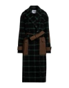 Msgm Woman Coat Black Size 2 Wool, Polyamide, Cotton In Black