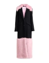 Msgm Woman Coat Black Size 4 Virgin Wool, Polyamide, Alpaca Wool In Black