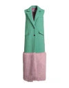 Msgm Woman Coat Green Size 4 Virgin Wool, Polyamide, Alpaca Wool