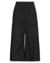 Msgm Woman Cropped Pants Black Size 2 Cotton, Polyester In Black